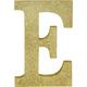 Glitter Gold Letter E Sign